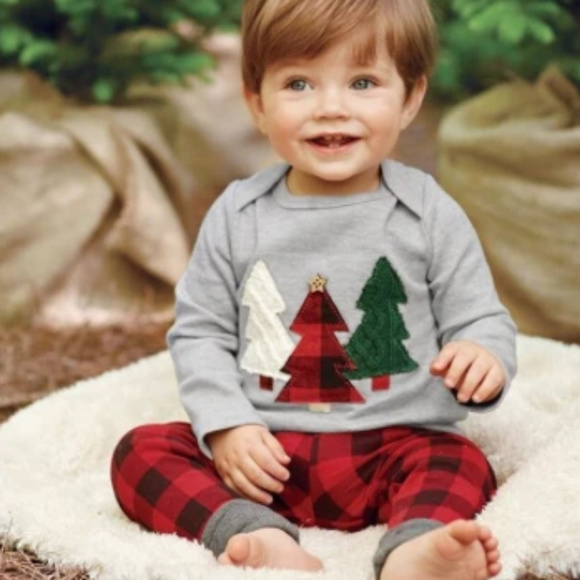 Little Boys Christmas Tree Warm Up Set - Picture 1 of 4